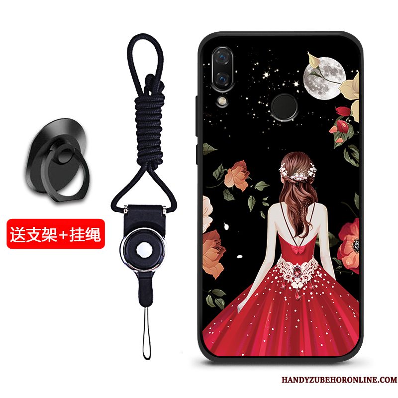 Hoesje Huawei Y7 2019 Bescherming Schrobbentelefoon, Hoes Huawei Y7 2019 Zacht Blauw