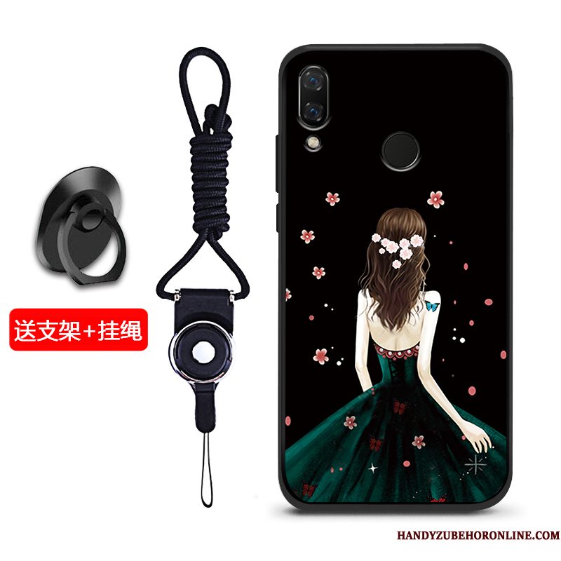 Hoesje Huawei Y7 2019 Bescherming Schrobbentelefoon, Hoes Huawei Y7 2019 Zacht Blauw