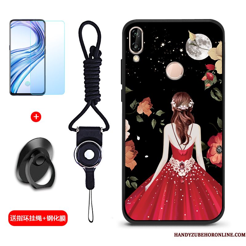 Hoesje Huawei Y7 2019 Bescherming Schrobbentelefoon, Hoes Huawei Y7 2019 Zacht Blauw