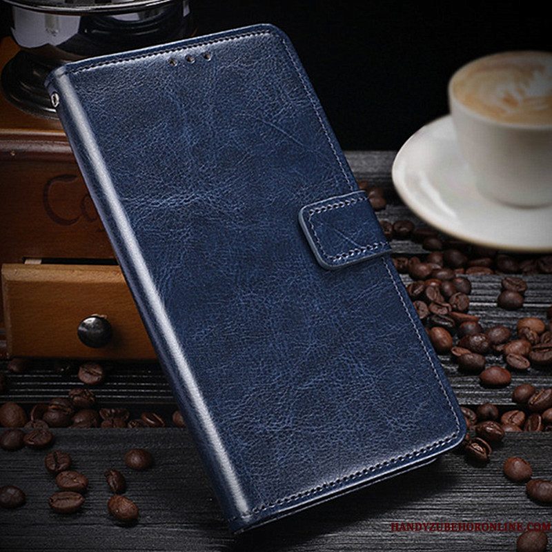 Hoesje Huawei Y7 2019 Folio Telefoon Zwart, Hoes Huawei Y7 2019 Zakken