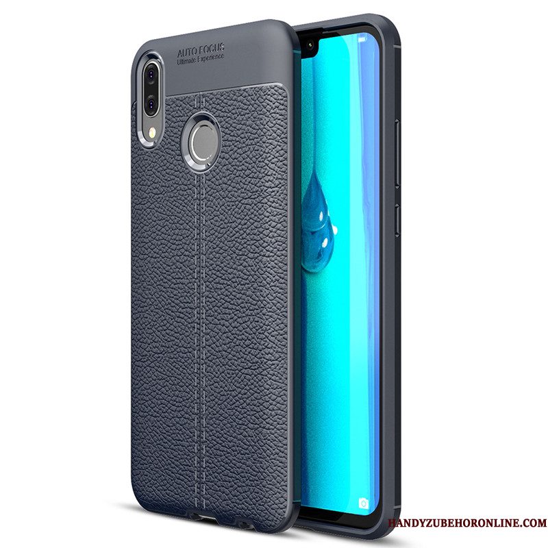 Hoesje Huawei Y7 2019 Zakken Telefoon Grijs, Hoes Huawei Y7 2019 Bescherming Patroon