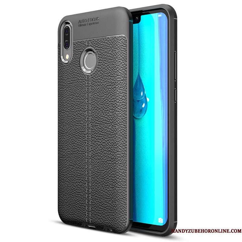 Hoesje Huawei Y7 2019 Zakken Telefoon Grijs, Hoes Huawei Y7 2019 Bescherming Patroon