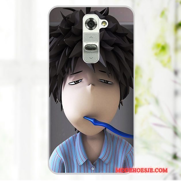Hoesje Lg G2 Bescherming Blauwtelefoon, Hoes Lg G2 Geschilderd Achterklep