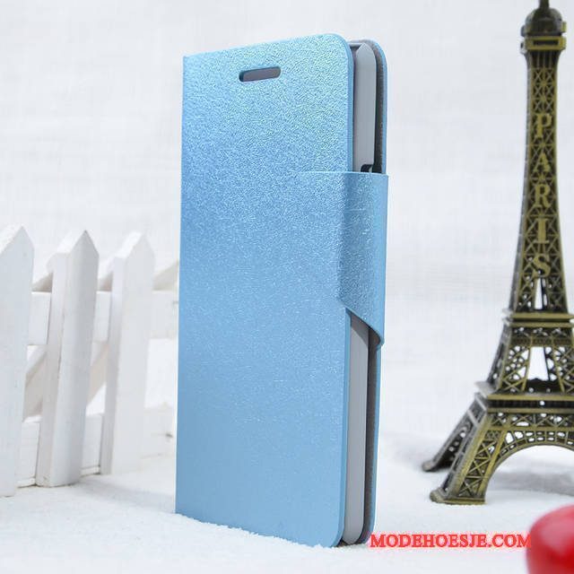 Hoesje Lg G2 Leer Telefoon Blauw, Hoes Lg G2 Bescherming