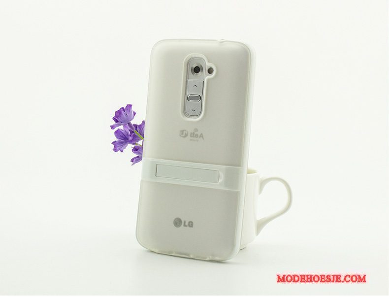 Hoesje Lg G2 Zacht Blauwtelefoon, Hoes Lg G2 Bescherming Lichte En Dun Schrobben