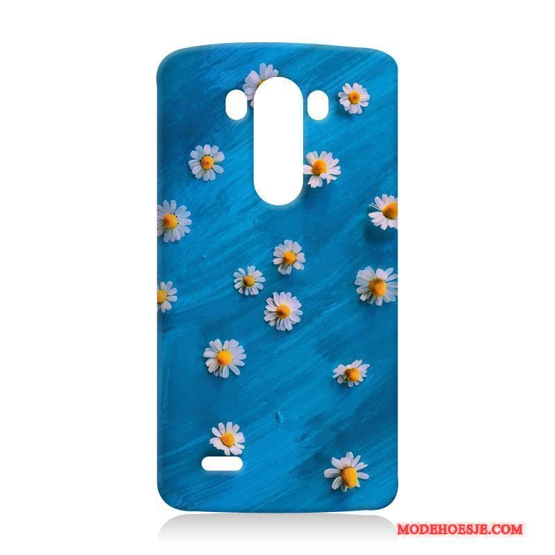 Hoesje Lg G3 Bescherming Telefoon Anti-fall, Hoes Lg G3 Zacht Hard Blauw