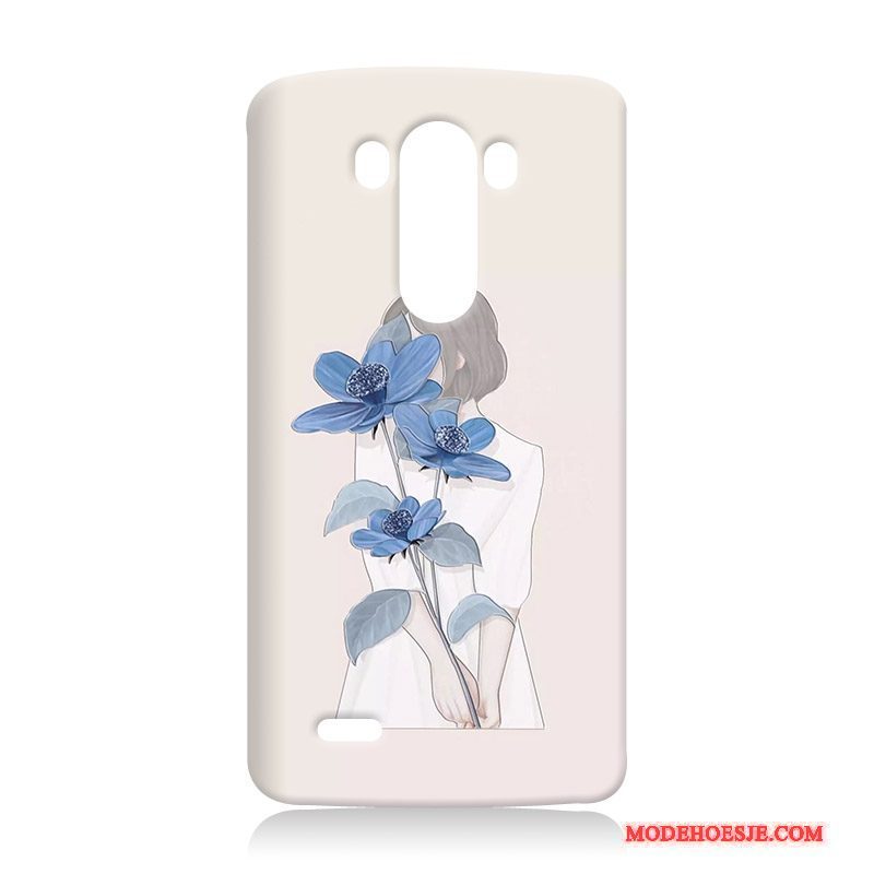 Hoesje Lg G3 Bescherming Telefoon Anti-fall, Hoes Lg G3 Zacht Hard Blauw