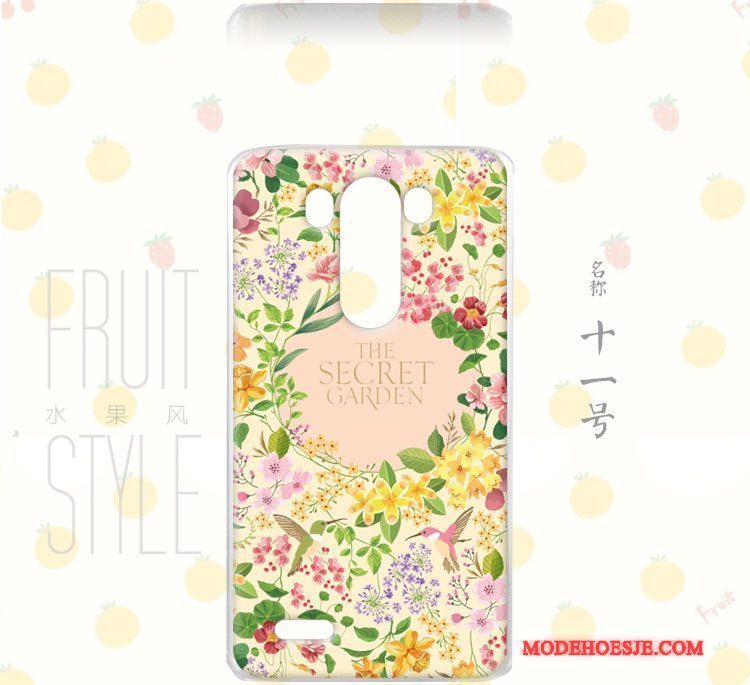 Hoesje Lg G3 Bloemen Anti-fall Persoonlijk, Hoes Lg G3 Zakken Windtelefoon