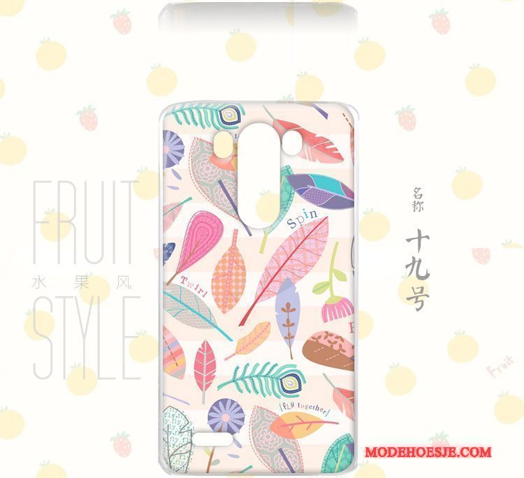 Hoesje Lg G3 Bloemen Anti-fall Persoonlijk, Hoes Lg G3 Zakken Windtelefoon