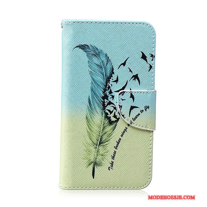 Hoesje Lg G3 Leer Telefoon Blauw, Hoes Lg G3 Geschilderd