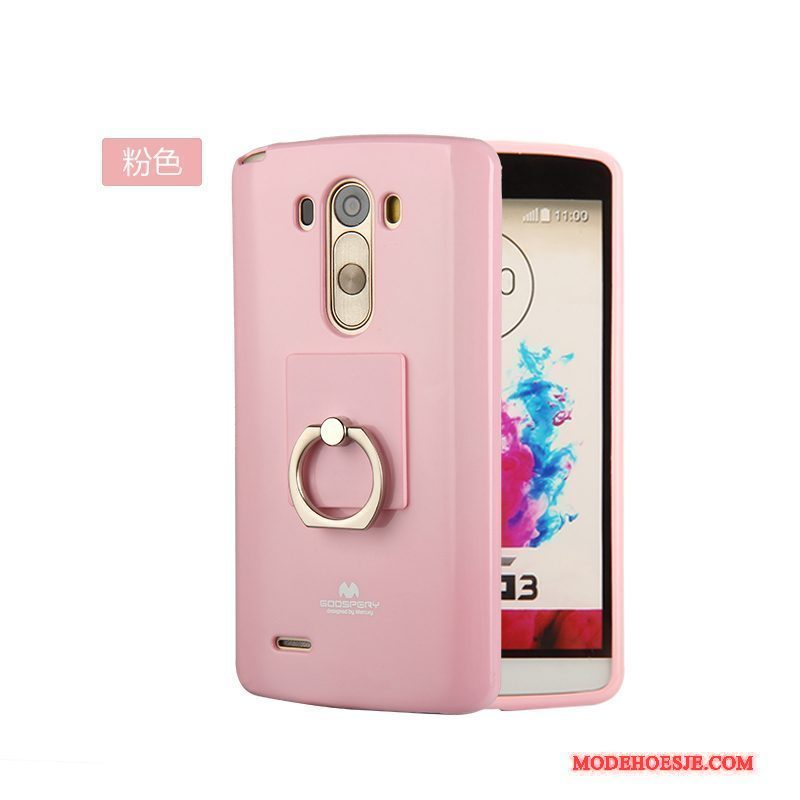 Hoesje Lg G3 Zacht Telefoon Dun, Hoes Lg G3 Bescherming Rood