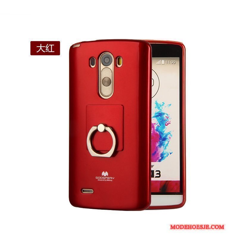 Hoesje Lg G3 Zacht Telefoon Dun, Hoes Lg G3 Bescherming Rood