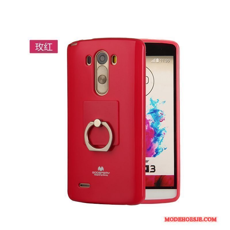 Hoesje Lg G3 Zacht Telefoon Dun, Hoes Lg G3 Bescherming Rood