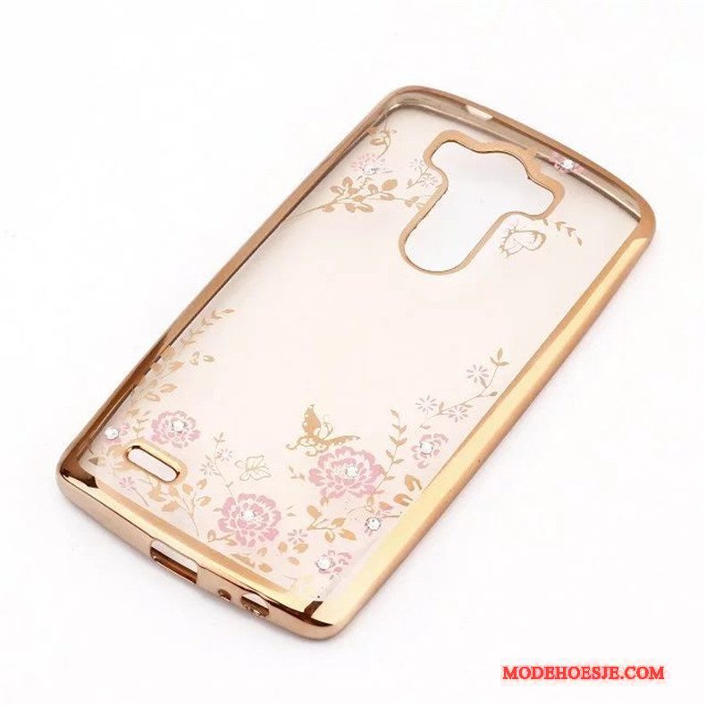 Hoesje Lg G3 Zacht Trend Goud, Hoes Lg G3 Bescherming Telefoon