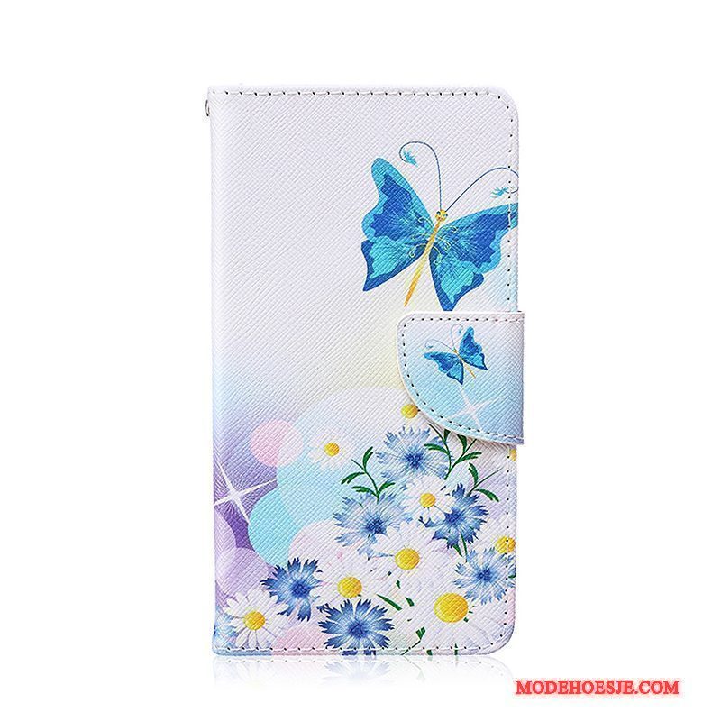 Hoesje Lg G4 Leer Blauwtelefoon, Hoes Lg G4 Folio