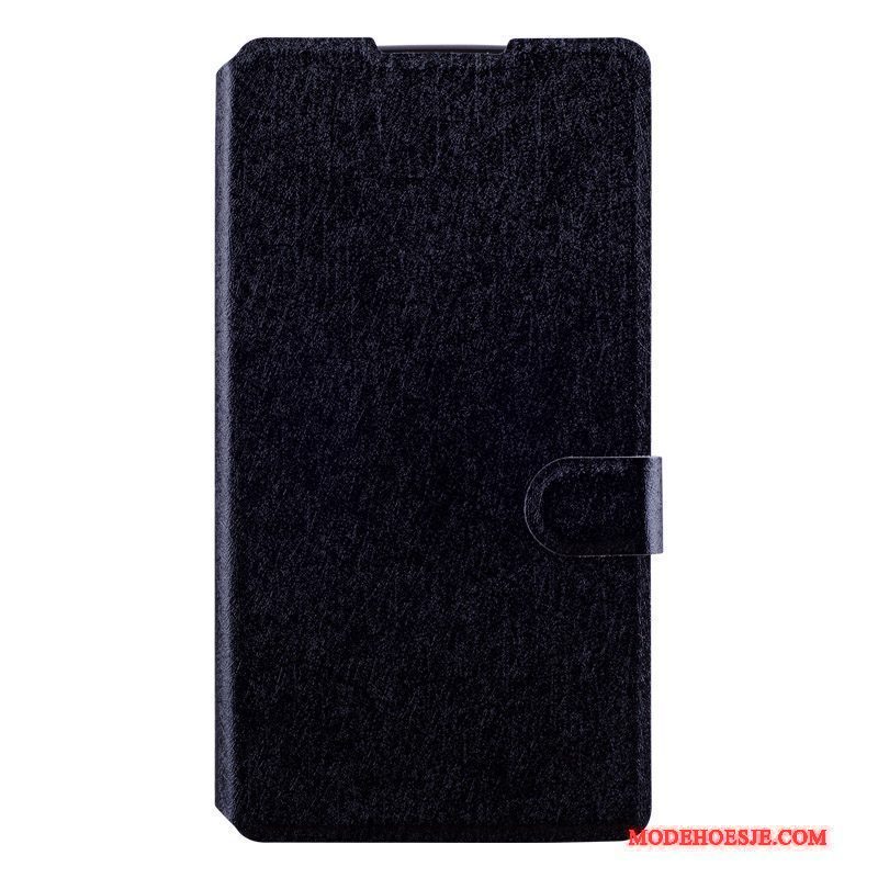 Hoesje Lg G4 Leer Purper Diepe Kleur, Hoes Lg G4 Folio Telefoon