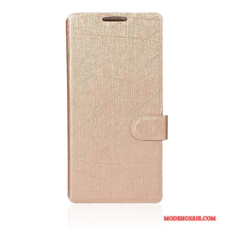 Hoesje Lg G4 Leer Purper Diepe Kleur, Hoes Lg G4 Folio Telefoon