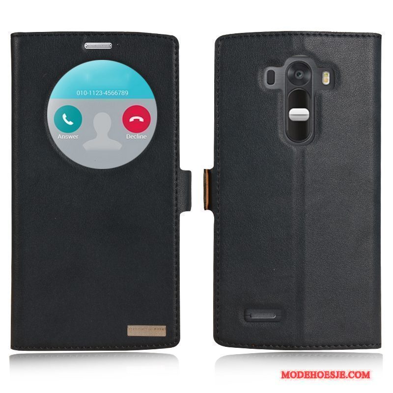 Hoesje Lg G4 Leer Wittelefoon, Hoes Lg G4 Bescherming