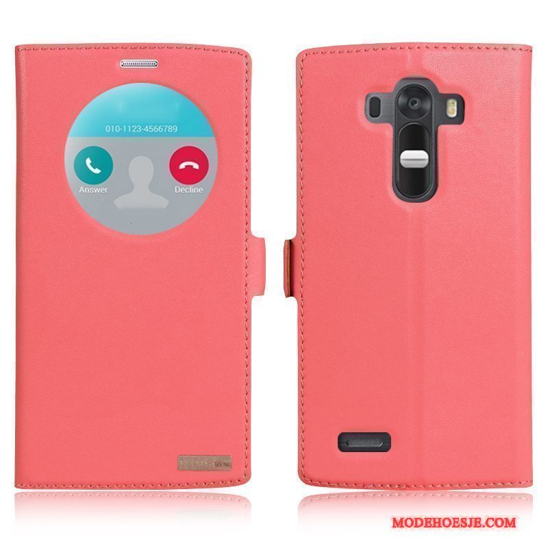 Hoesje Lg G4 Leer Wittelefoon, Hoes Lg G4 Bescherming