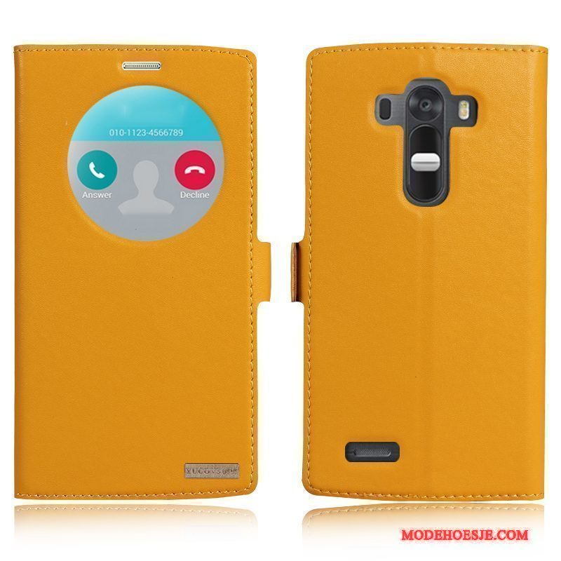 Hoesje Lg G4 Leer Wittelefoon, Hoes Lg G4 Bescherming