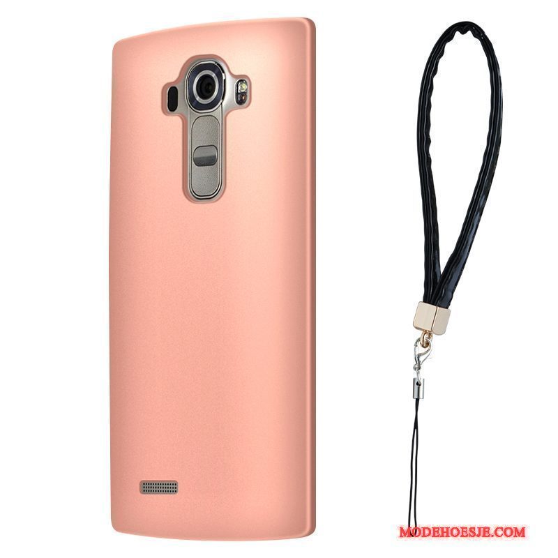 Hoesje Lg G4 Siliconen Eenvoudige Rood, Hoes Lg G4 Zacht Telefoon