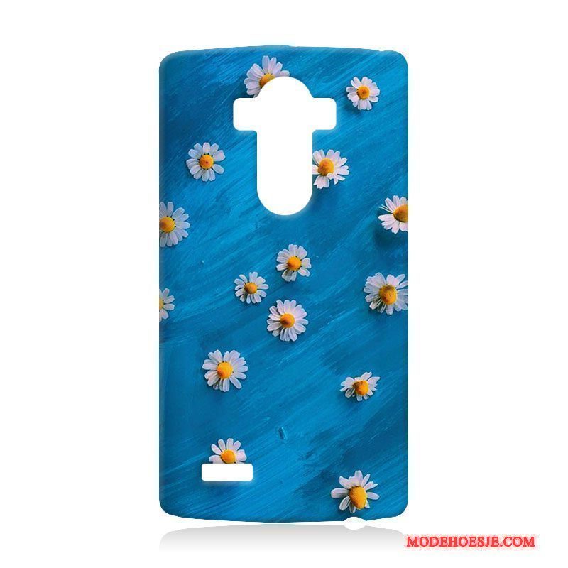 Hoesje Lg G4 Siliconen Hard Anti-fall, Hoes Lg G4 Zacht Telefoon Blauw