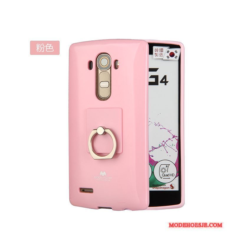 Hoesje Lg G4 Zacht Roze Dun, Hoes Lg G4 Siliconen Anti-falltelefoon