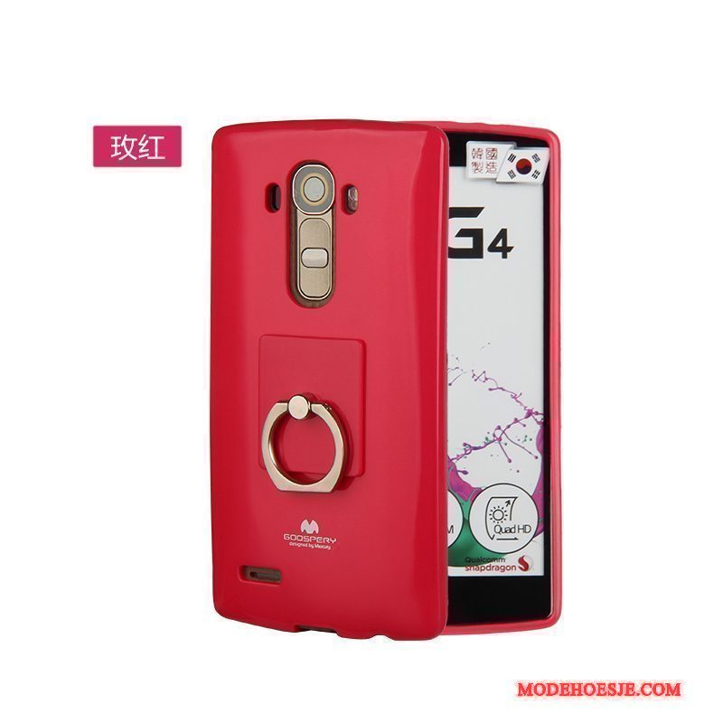 Hoesje Lg G4 Zacht Roze Dun, Hoes Lg G4 Siliconen Anti-falltelefoon