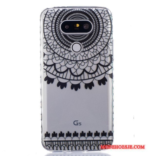 Hoesje Lg G5 Bescherming Zwart Anti-fall, Hoes Lg G5 Geschilderd Telefoon Antislip