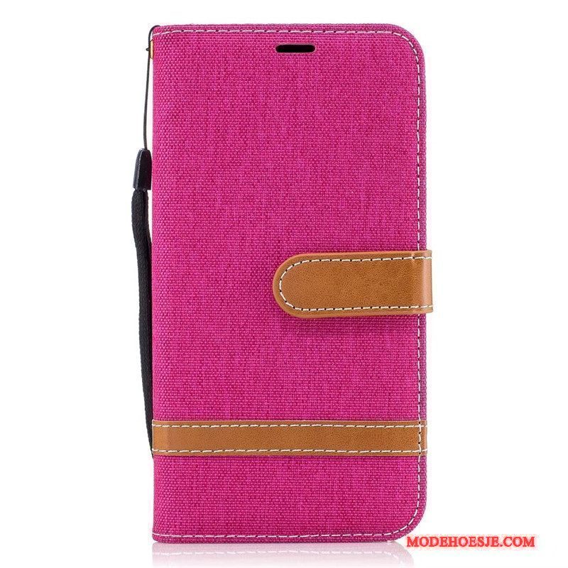 Hoesje Lg G6 Folio Denim Grijs, Hoes Lg G6 Leer