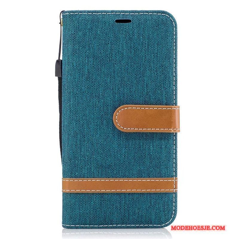 Hoesje Lg G6 Folio Denim Grijs, Hoes Lg G6 Leer