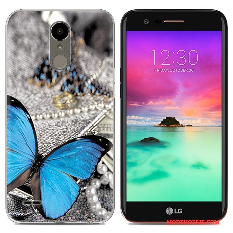 Hoesje Lg K10 2017 Siliconen Grijs Trend, Hoes Lg K10 2017 Zacht Duntelefoon