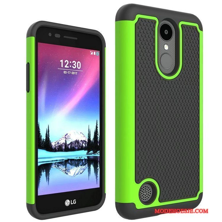 Hoesje Lg K4 2017 Bescherming Purpertelefoon, Hoes Lg K4 2017 Patroon Anti-fall