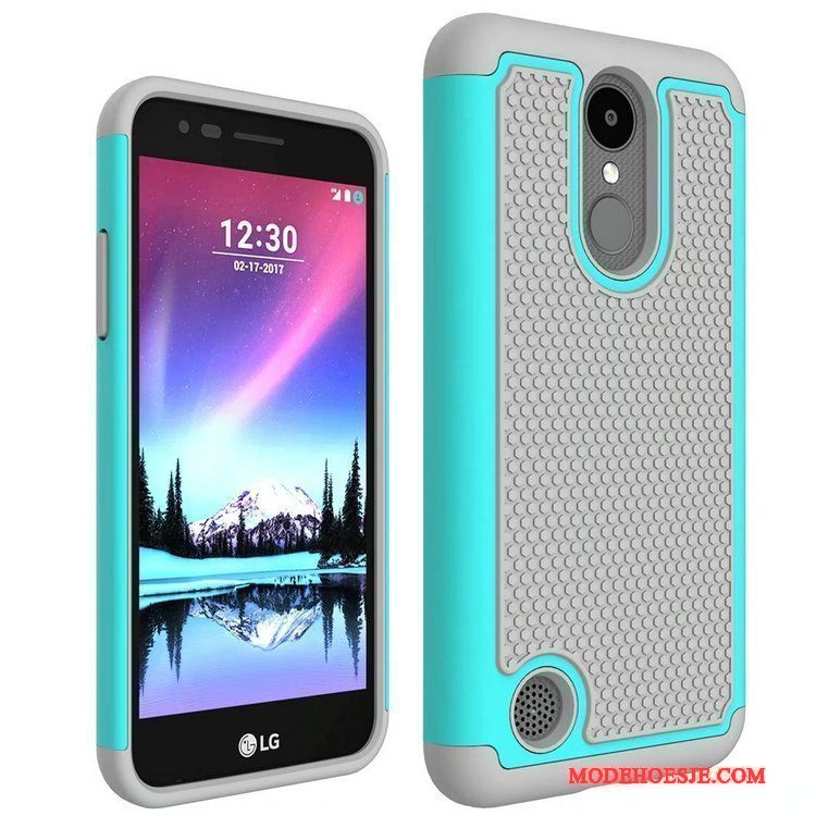 Hoesje Lg K4 2017 Bescherming Purpertelefoon, Hoes Lg K4 2017 Patroon Anti-fall