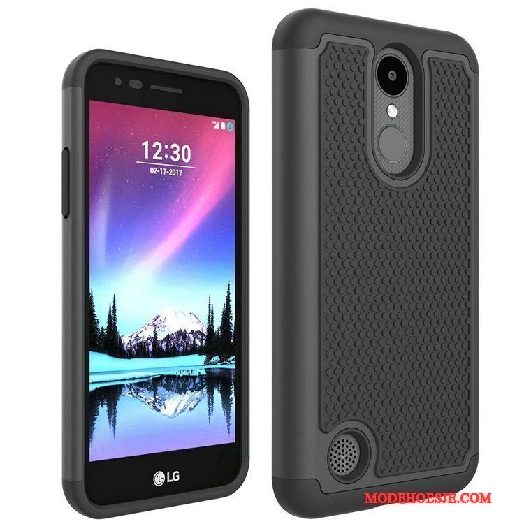 Hoesje Lg K4 2017 Bescherming Purpertelefoon, Hoes Lg K4 2017 Patroon Anti-fall