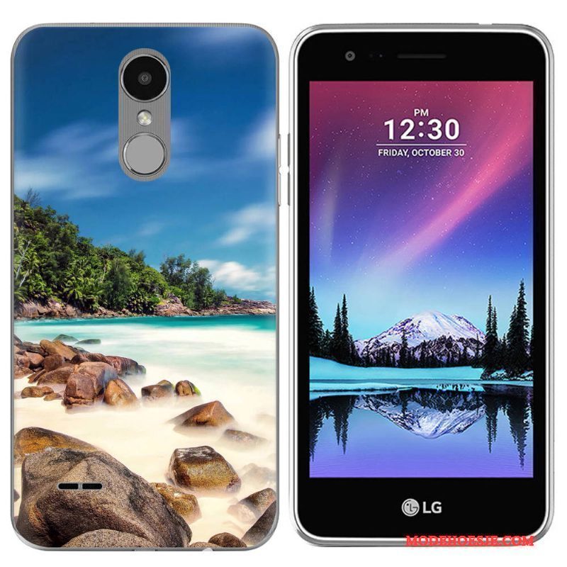 Hoesje Lg K4 2017 Scheppend Landschaptelefoon, Hoes Lg K4 2017 Siliconen Purper Europa