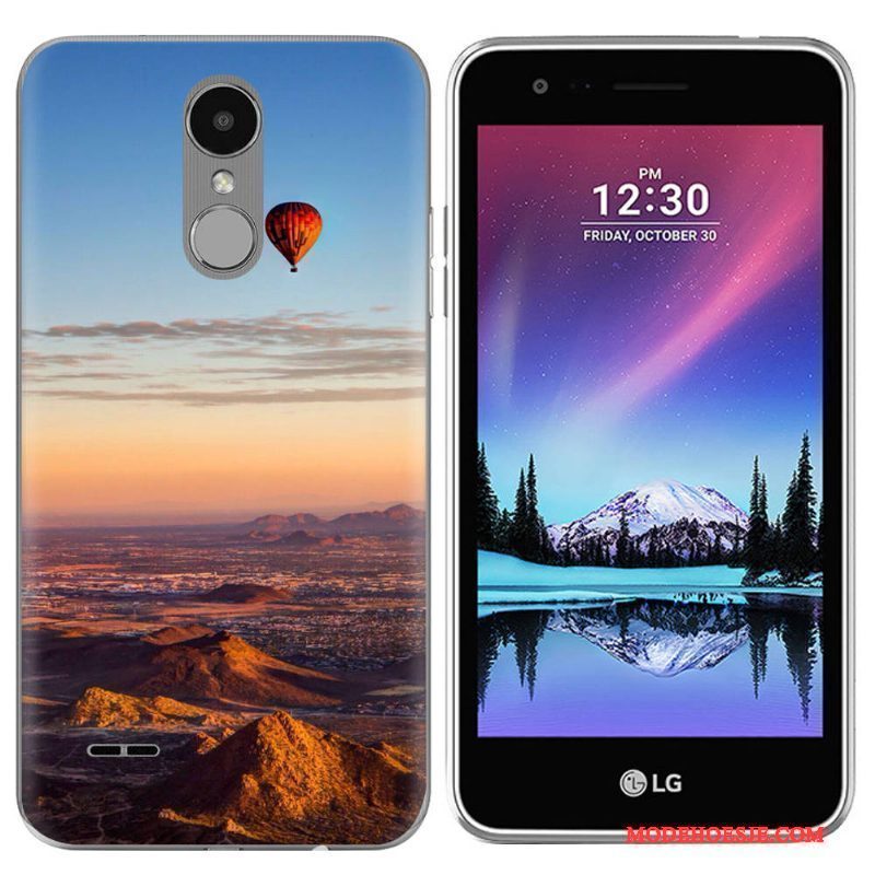 Hoesje Lg K4 2017 Scheppend Landschaptelefoon, Hoes Lg K4 2017 Siliconen Purper Europa