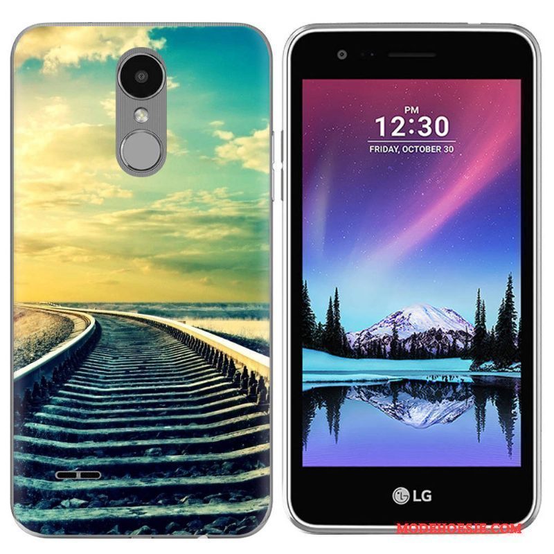 Hoesje Lg K4 2017 Scheppend Landschaptelefoon, Hoes Lg K4 2017 Siliconen Purper Europa