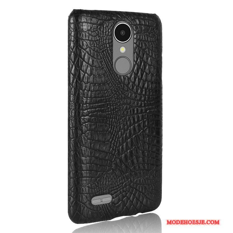 Hoesje Lg K8 2017 Scheppend Trend Europa, Hoes Lg K8 2017 Bescherming Rood Krokodillenleer