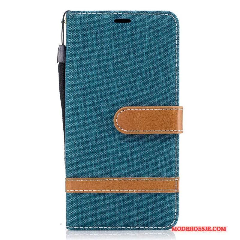Hoesje Lg K8 Leer Purper Denim, Hoes Lg K8 Bescherming