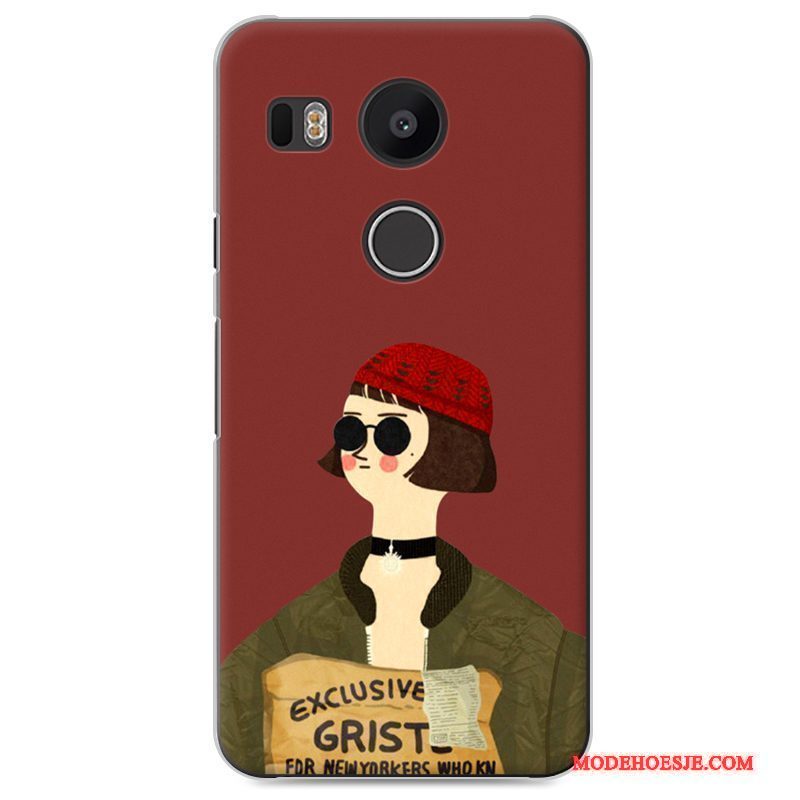 Hoesje Lg Nexus 5x Bescherming Donkergroen Achterklep, Hoes Lg Nexus 5x Lovers Trend