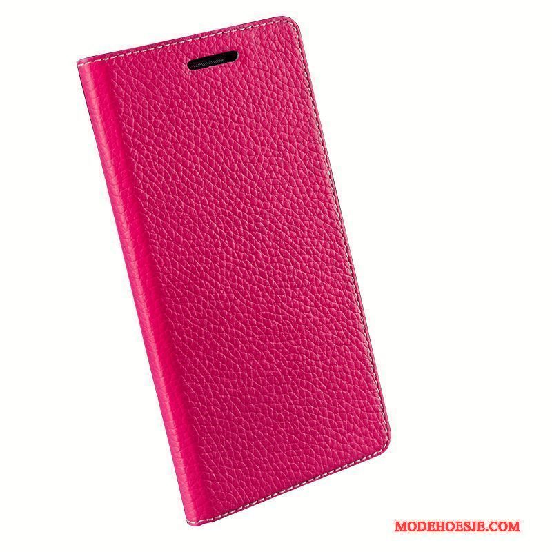 Hoesje Lg Nexus 5x Folio Anti-falltelefoon, Hoes Lg Nexus 5x Leer High End Rood