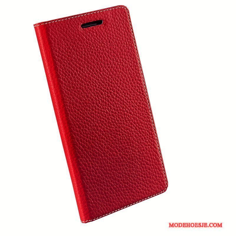 Hoesje Lg Nexus 5x Folio Anti-falltelefoon, Hoes Lg Nexus 5x Leer High End Rood