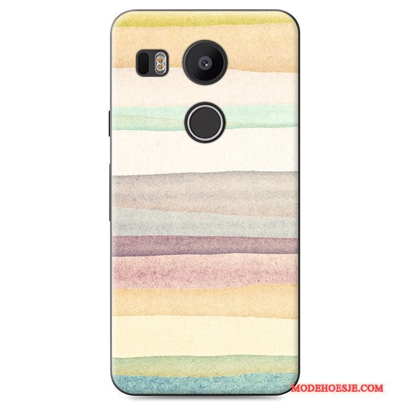 Hoesje Lg Nexus 5x Geschilderd Anti-falltelefoon, Hoes Lg Nexus 5x Hard Blauw