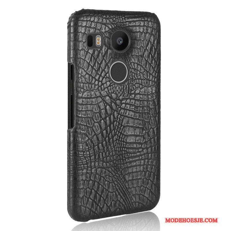 Hoesje Lg Nexus 5x Leer Bedrijf Anti-fall, Hoes Lg Nexus 5x Bescherming Patroon Krokodillenleer