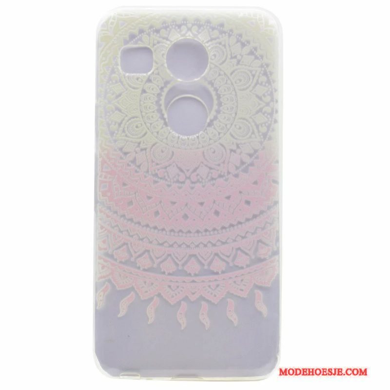 Hoesje Lg Nexus 5x Spotprent Purpertelefoon, Hoes Lg Nexus 5x Bescherming