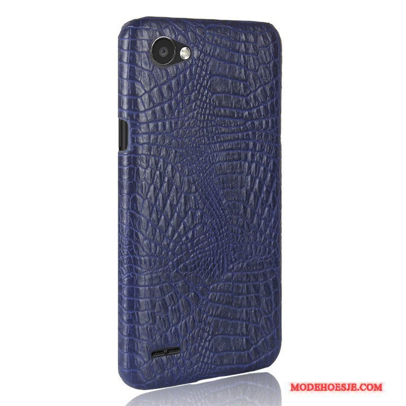 Hoesje Lg Q6 Leer Patroontelefoon, Hoes Lg Q6 Siliconen Bedrijf Krokodillenleer