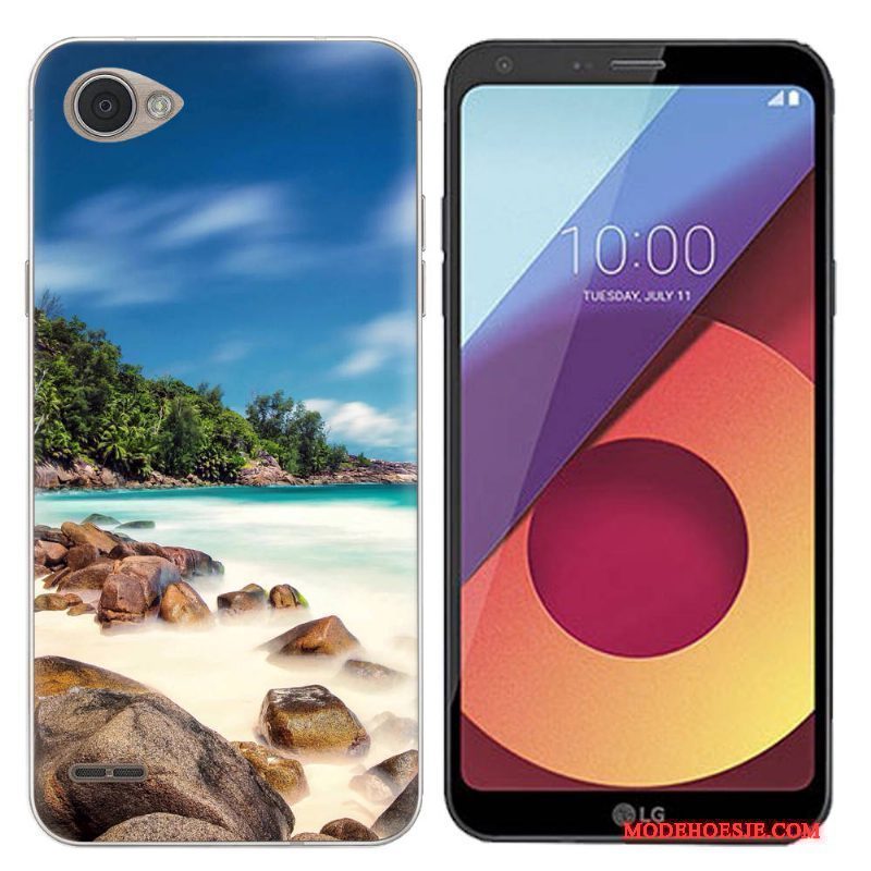 Hoesje Lg Q6 Siliconen Trend Grote, Hoes Lg Q6 Zacht Telefoon Landschap