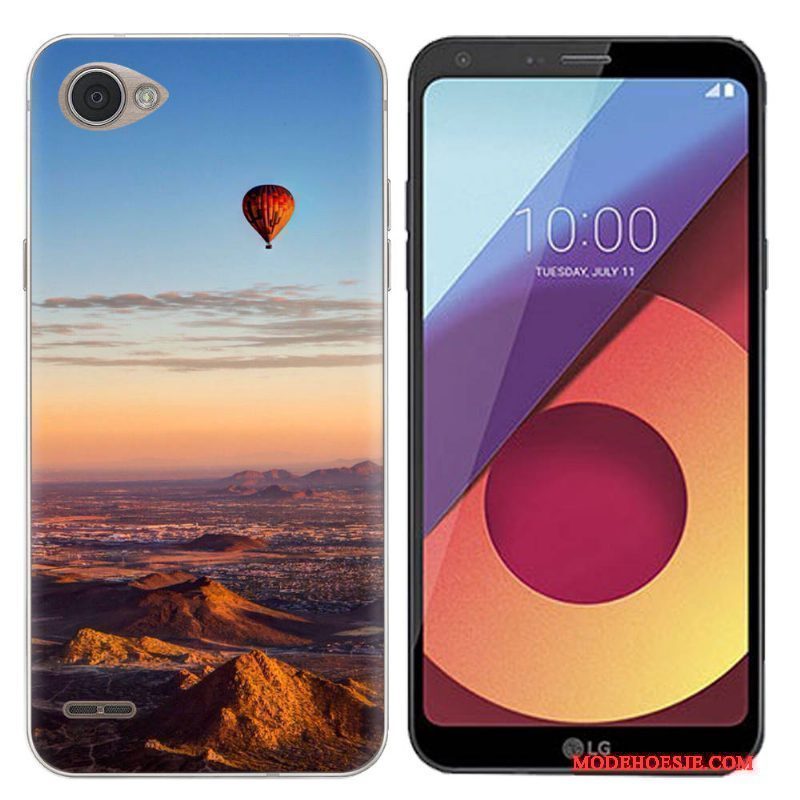 Hoesje Lg Q6 Siliconen Trend Grote, Hoes Lg Q6 Zacht Telefoon Landschap