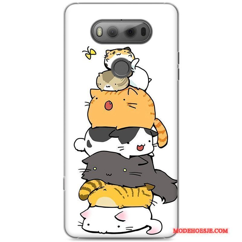 Hoesje Lg V20 Geschilderd Rozetelefoon, Hoes Lg V20 Bescherming